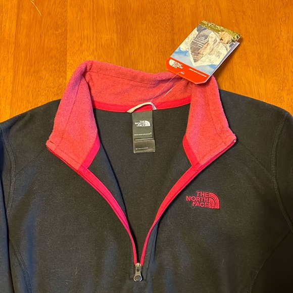 The North Face 1/4 Zip Black Fleece Pullover Size L - Picture 6 of 6